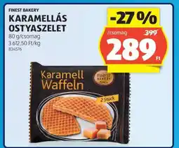 ALDI Finest Bakery Karamellás Ostyaszelet ajánlat