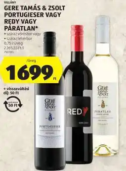 ALDI Gere Tamás & Zsolt Portugieser vagy Redy vagy Páratlan ajánlat