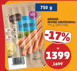 PENNY DÁRDÁS ÍNYENC SERTÉSVIRSLI ajánlat