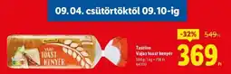 Lidl TASTINO Vajas toast kenyér ajánlat