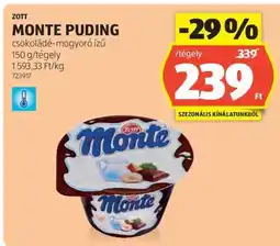 ALDI Zott Monte Puding ajánlat