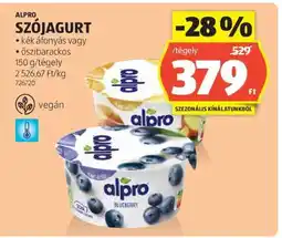 ALDI ALPRO Szójagurt ajánlat