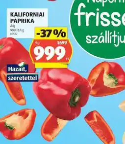 ALDI Kaliforniai paprika ajánlat