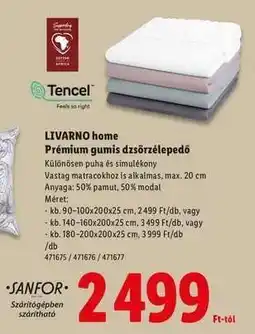 Lidl LIVARNO home Prémium gumis dzsörzélepedő ajánlat