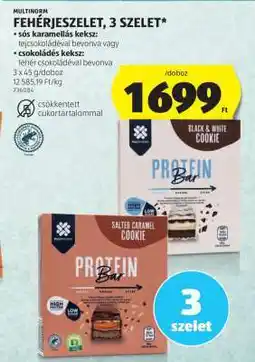 ALDI MULTINORM FEHÉRJE SZELET, 3 SZELET ajánlat