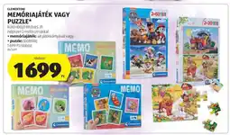 ALDI Clementoni Memóriajáték vagy Puzzle ajánlat