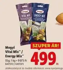Lidl Mogyi Vital Mix / Energy Mix ajánlat