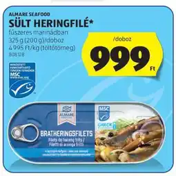 ALDI ALMARE SEAFOOD SÜLT HERINGFILÉ ajánlat
