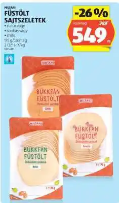 ALDI MILSANI Füstölt Sajtszeletek ajánlat