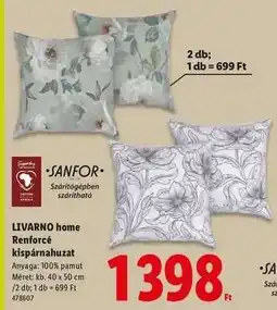 Lidl LIVARNO HOME Renforcé kispárnahuzat ajánlat