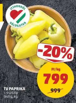 PENNY TV paprika ajánlat