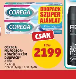PENNY Corega Műfogsor-rögzítő krém duopack ajánlat