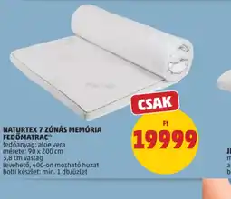 PENNY Naturtex 7 znás memria fedőmatrac ajánlat