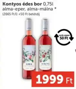 PRIVÁT Kontyos édes bor ajánlat