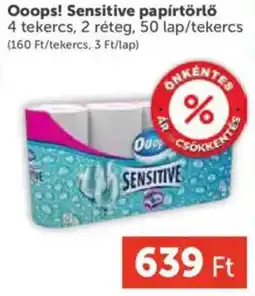 PRIVÁT Ooops! Sensitive papírtörlő ajánlat