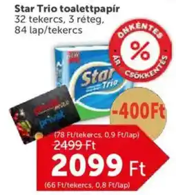PRIVÁT Star Trio toalettpapír ajánlat
