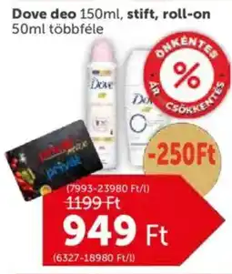 PRIVÁT Dove deo, stift, roll-on ajánlat