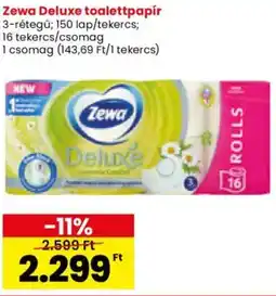 Spar Zewa Deluxe toalettpapír ajánlat