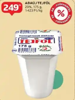 Auchan Abaúj tejföl 20% ajánlat