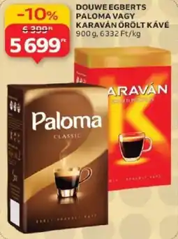 Auchan Douwe Egberts Paloma, Karaván örölt kávé ajánlat