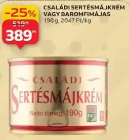 Auchan Családi sertésmájkrém / baromfimájas ajánlat