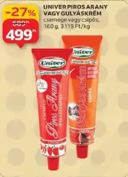 Auchan Univer Piros arany / gulyáskrém ajánlat