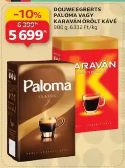 Auchan Douwe Egberts Paloma vagy Karaván őrölt kávé ajánlat