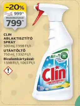 Auchan Clin Ablaktisztító Spray ajánlat