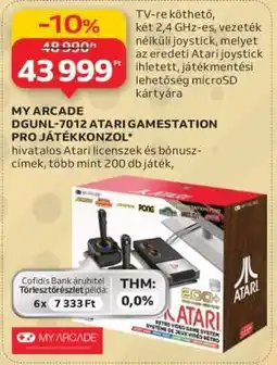 Auchan MY ARCADE DGUNL-7012 ATARI GAMESTATION PRO JÁTÉKKONZOL ajánlat