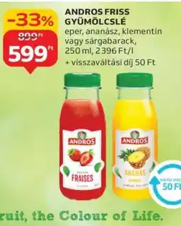 Auchan ANDROS FRISS GYÜMÖLCSLÉ ajánlat