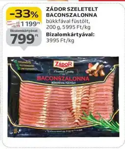 Auchan Zádor Szeletelt Baconszalonna ajánlat