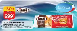 Auchan Jaus Szezámmagos Hamburgerzsemle ajánlat