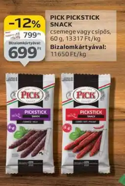 Auchan PICK PICKSTICK SNACK ajánlat