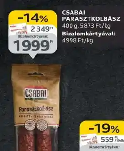 Auchan Csabai parasztkolbász ajánlat