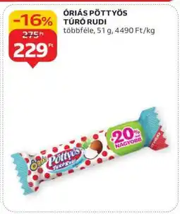 Auchan Óriás Pöttyös Túró Rudi ajánlat