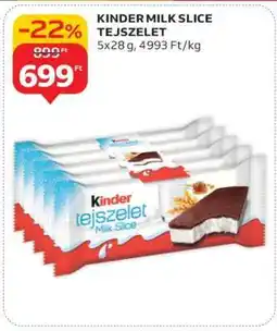 Auchan KINDER MILK SLICE TEJSZELET ajánlat