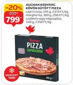 Auchan AUCHAN KEDVENC KÖVÖN SÜTÖTT PIZZA ajánlat