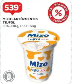 Auchan MIZO Laktózmentes tejföl ajánlat