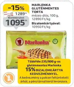 Auchan Marlenka Gluténmentes Torta ajánlat