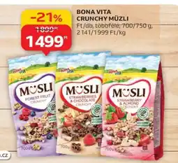 Auchan Bona Vita Crunchy Müzli ajánlat