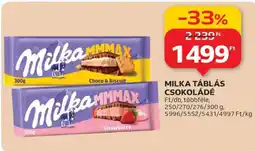 Auchan MILKA Táblás csokoládé ajánlat