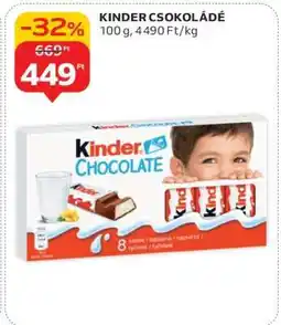 Auchan KINDER Csokoládé ajánlat