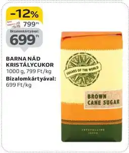 Auchan BARNA NÁD KRISTÁLYCUKOR ajánlat