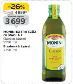 Auchan MONINI Extra szűz olívaolaj ajánlat