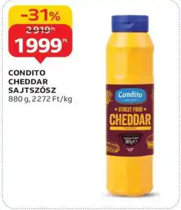 Auchan CONDITO CHEDDAR SAJTSZÓSZ ajánlat