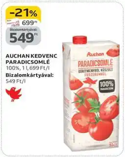 Auchan Auchan Kedvenc Paradicsomlé ajánlat