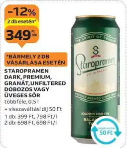 Auchan Staropramen sör ajánlat