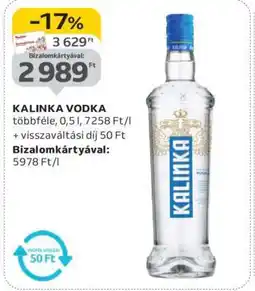 Auchan Kalinka vodka ajánlat