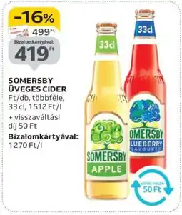 Auchan Somersby üveges cider ajánlat