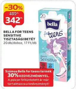 Auchan BELLA FOR TEENS SENSITIVE TISZTASÁGI BETÉT ajánlat